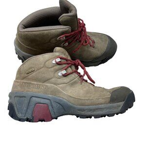 Patagonia P26 Womens Mid GTX Hiking Boots Henna Brown Cranberry Size 9